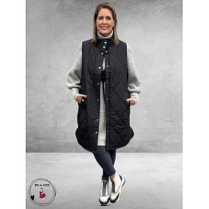 KAFFE CURVE Bodywarmer Malena Black Deep